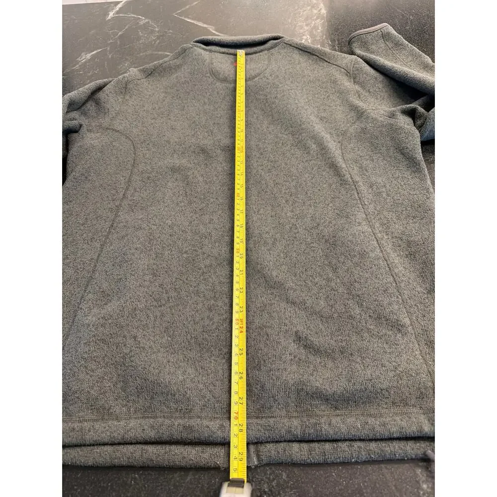Cabelas XPG zip front Gray fleece jacket LG